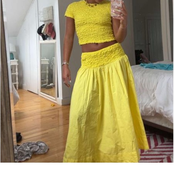 Free People Black Crop Top and midi skirt set - Picture 13 of 13